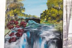 Wasserfall mit Brücke