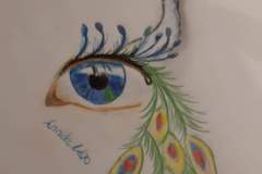 Auge mit Pfau